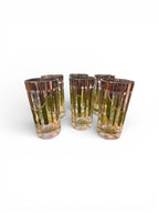 Mid Century High Ball Glasses - Set of 6