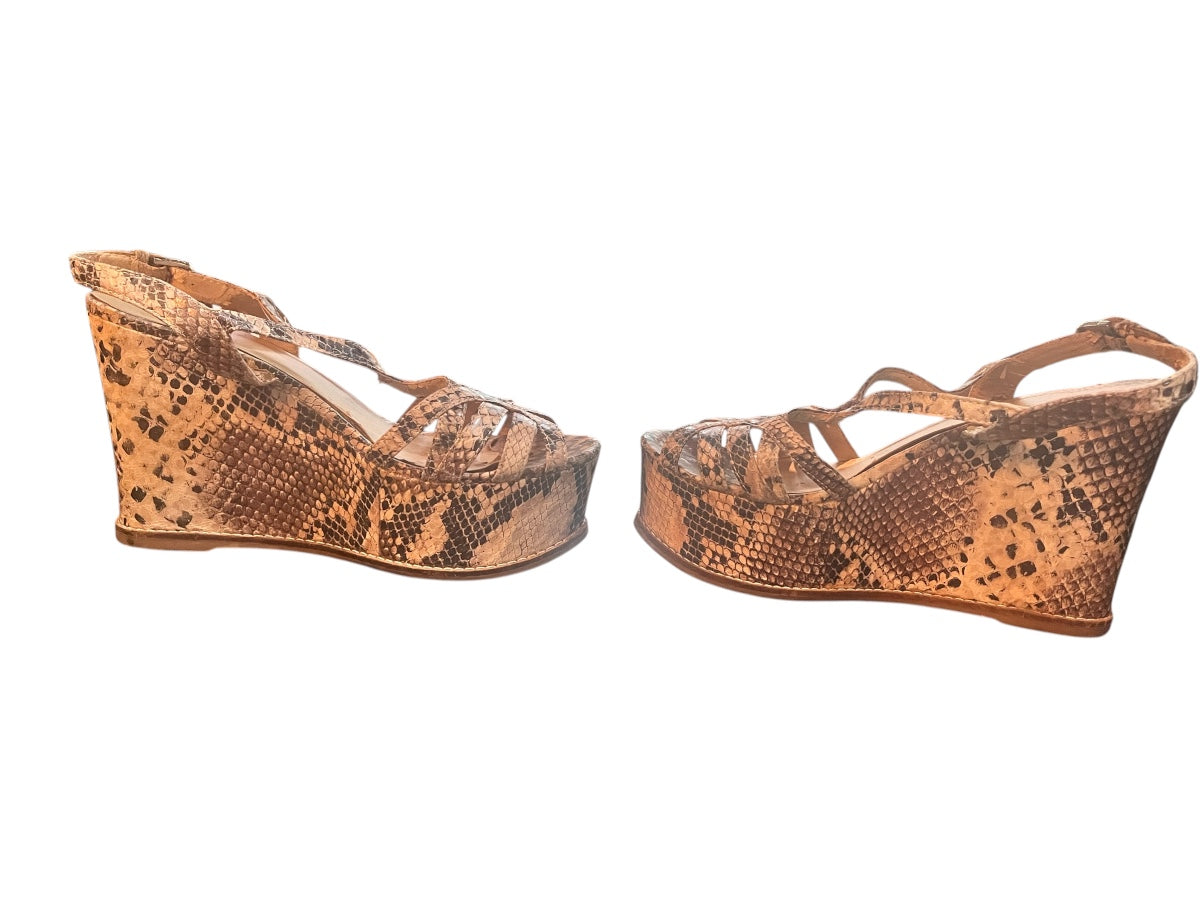 Snakeskin Platforms Size 9