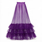 The Eternal Romance | Cascading Ruffle Tulle Maxi Skirt
