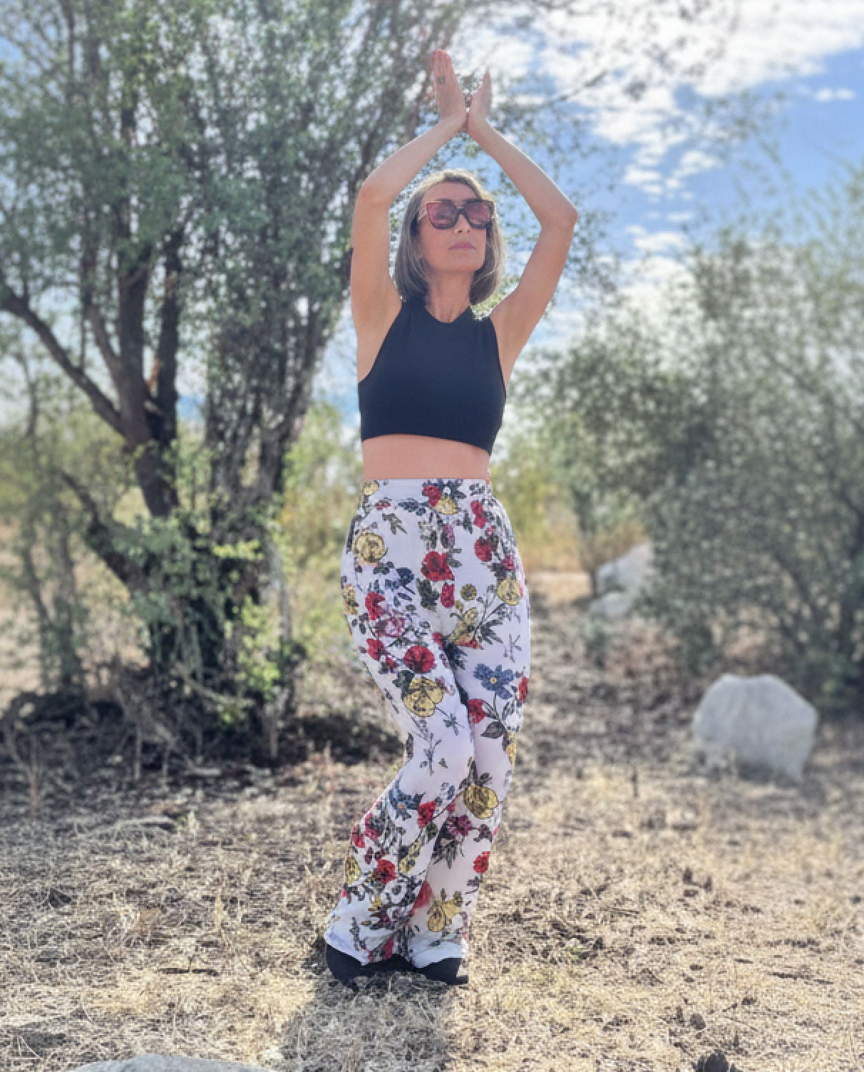 Botanical Babe, Extra High Waisted Trousers