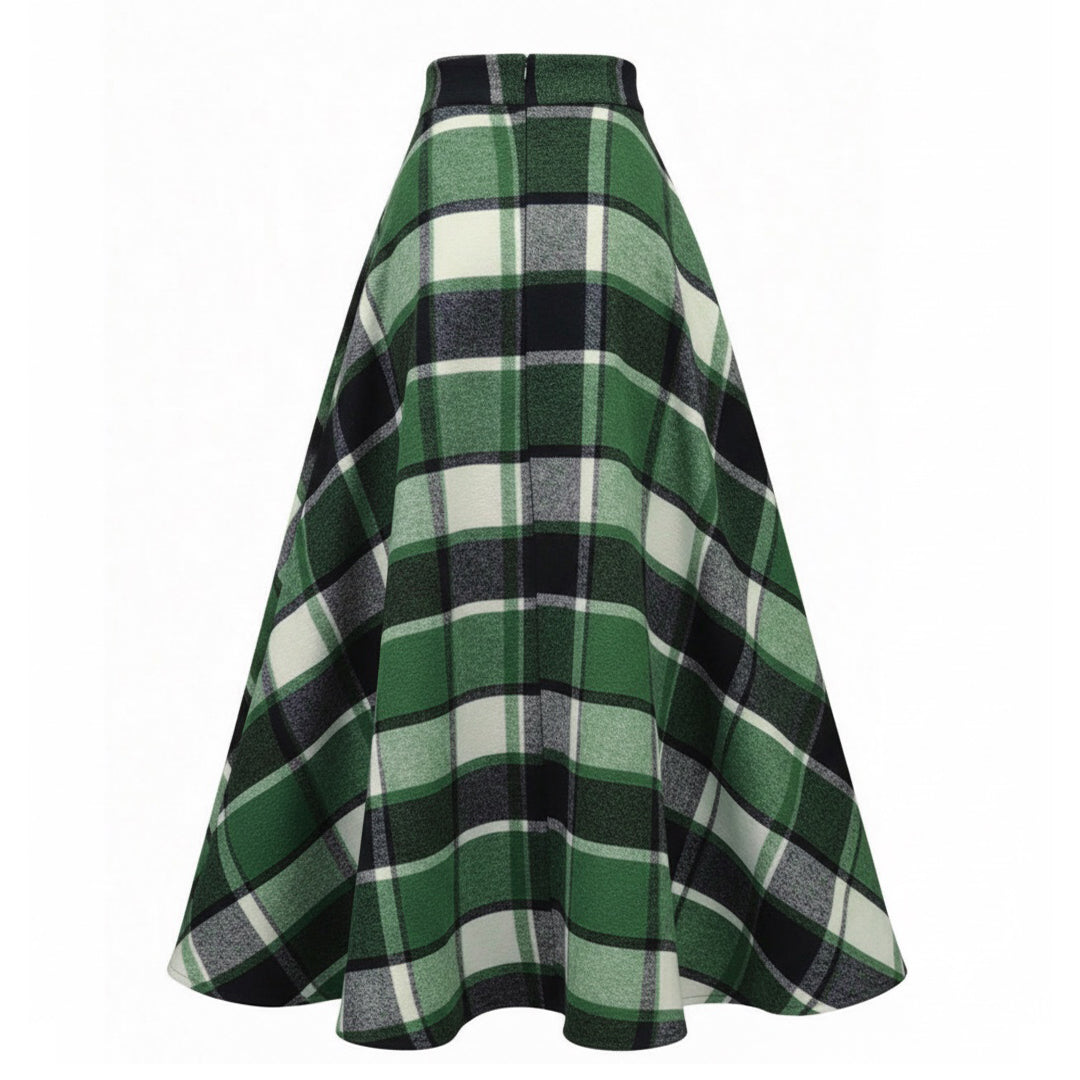 The Highland Wanderer | Heritage Plaid Maxi Skirt