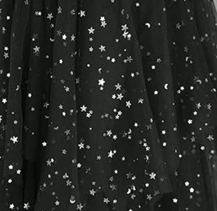 The Midnight Constellation | Celestial Cascade Tulle Skirt