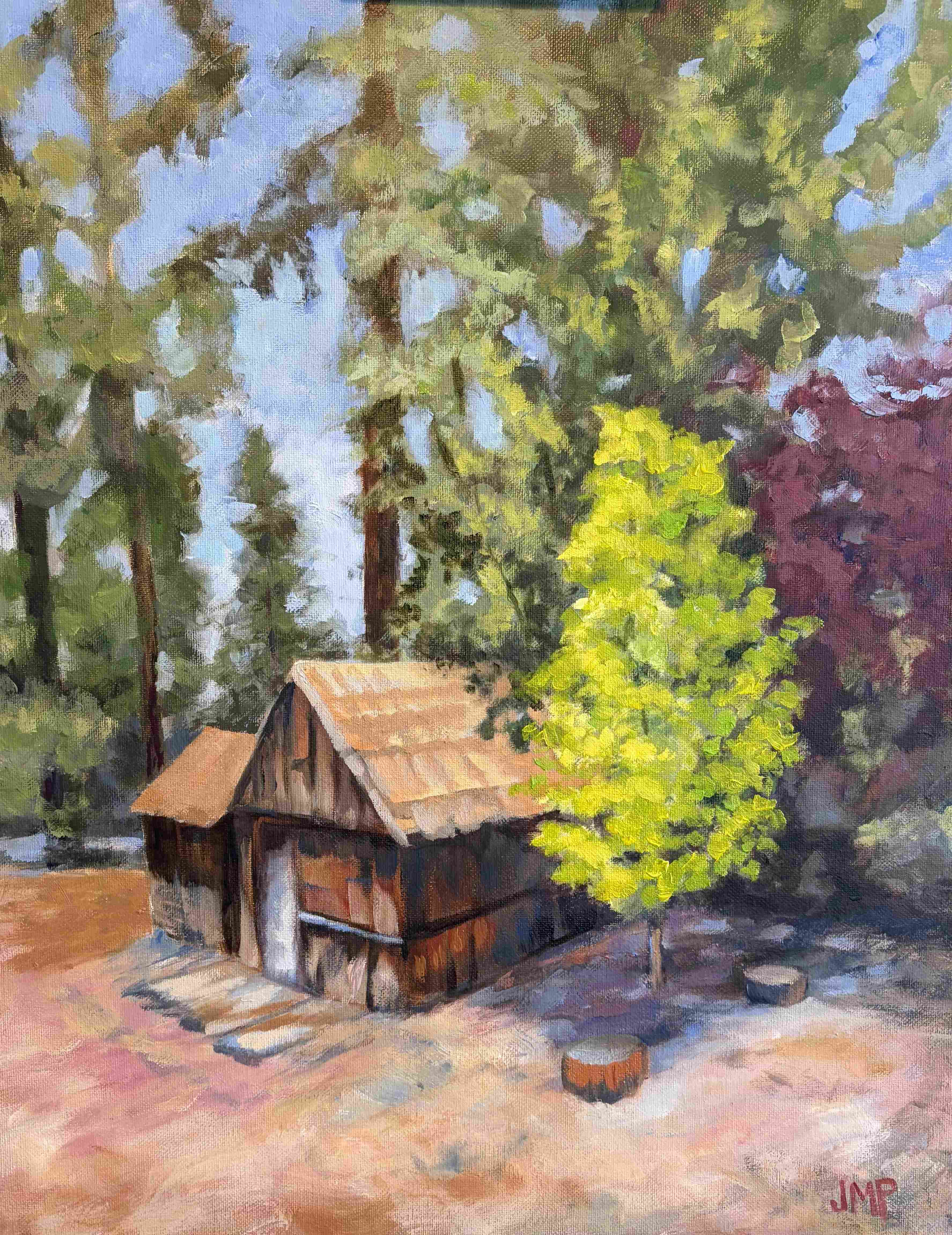 Sylan Shack oil painting by Jolene Paige