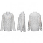 The Ghost Garden | Textured Abstract Button-Up Shirt