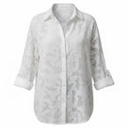 The Ghost Garden | Textured Abstract Button-Up Shirt