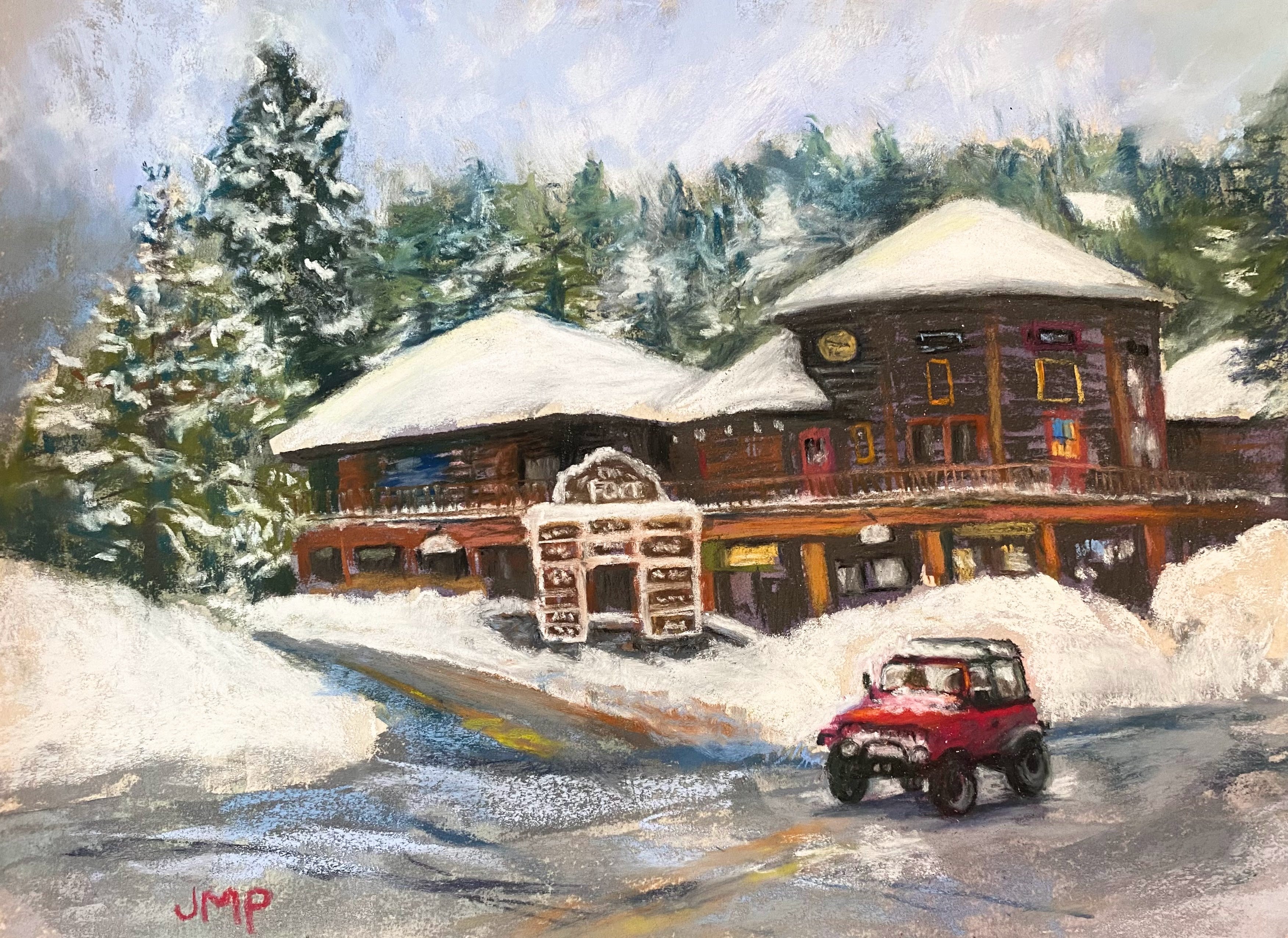 The Fort pastel painting by Jolene Paige