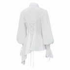 The Rebellious Heiress | Victorian Corset Ruffle Blouse