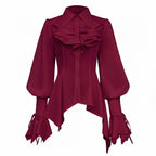 The Rebellious Heiress | Victorian Corset Ruffle Blouse