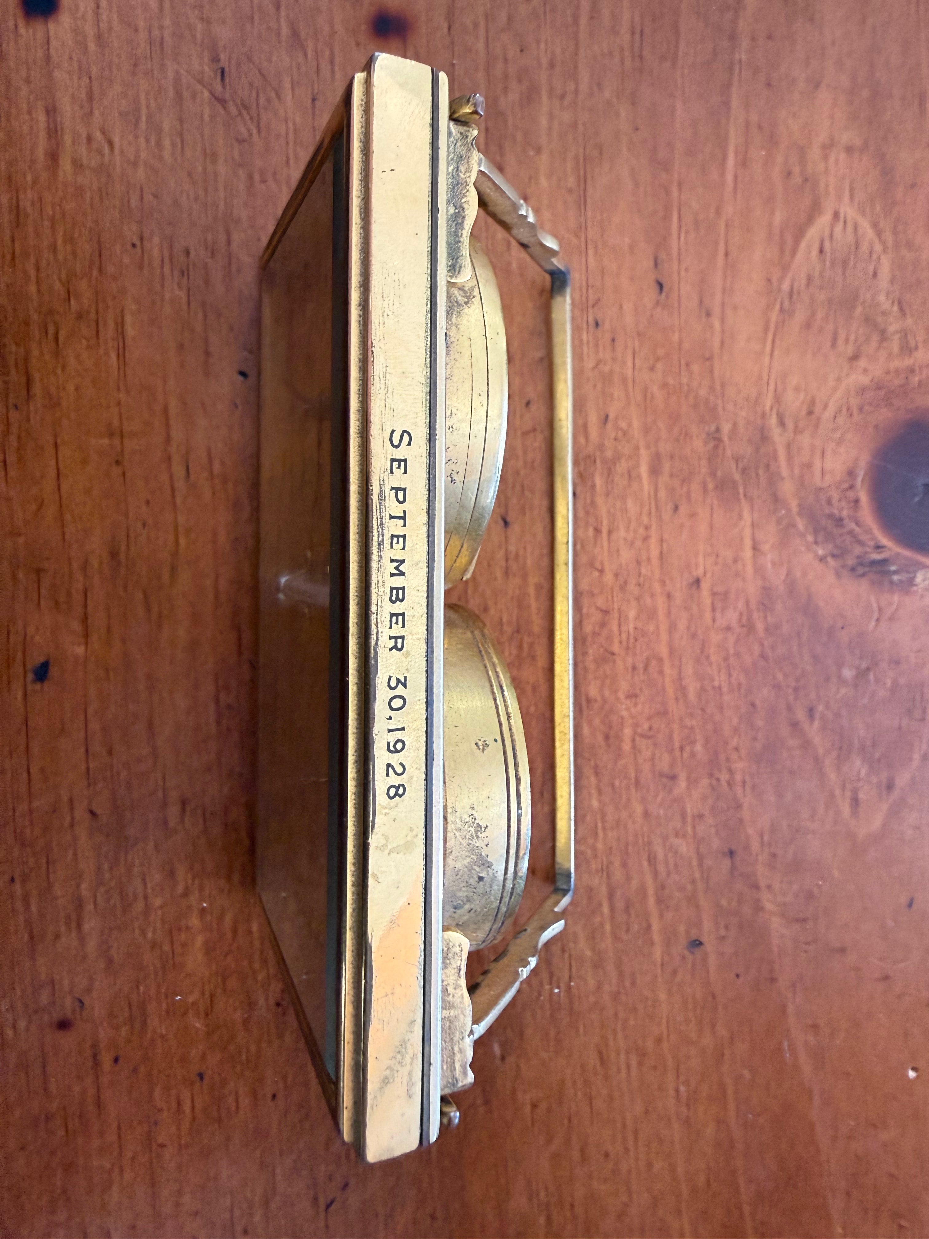 Desk Weather Station, brass, Art Deco, Tiffany & Co.