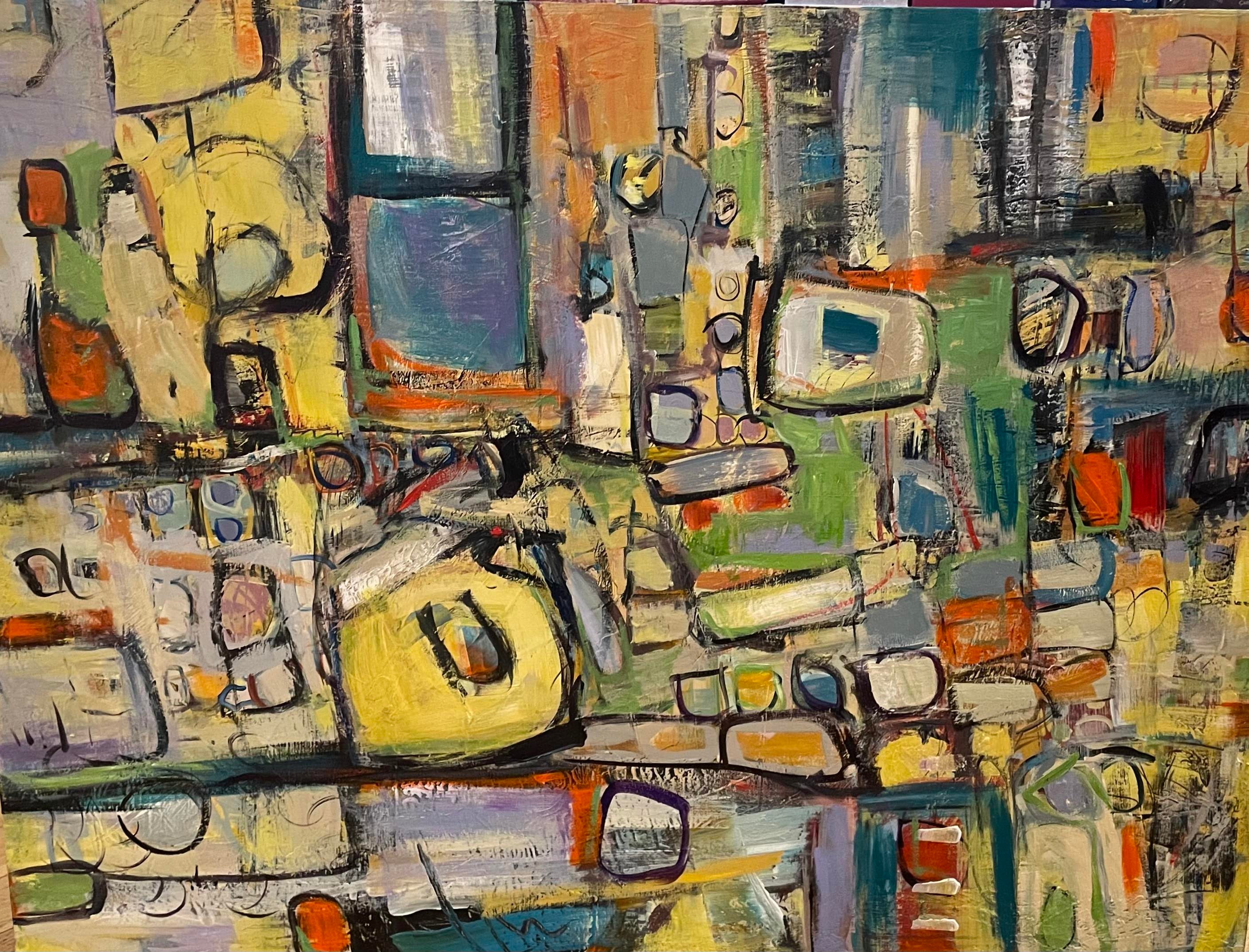Abstract Urban Yellow