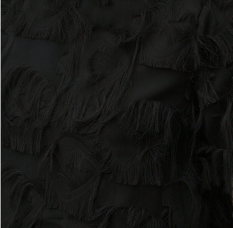 The Beautifully Unraveled | Fringed Textural T-Blouse