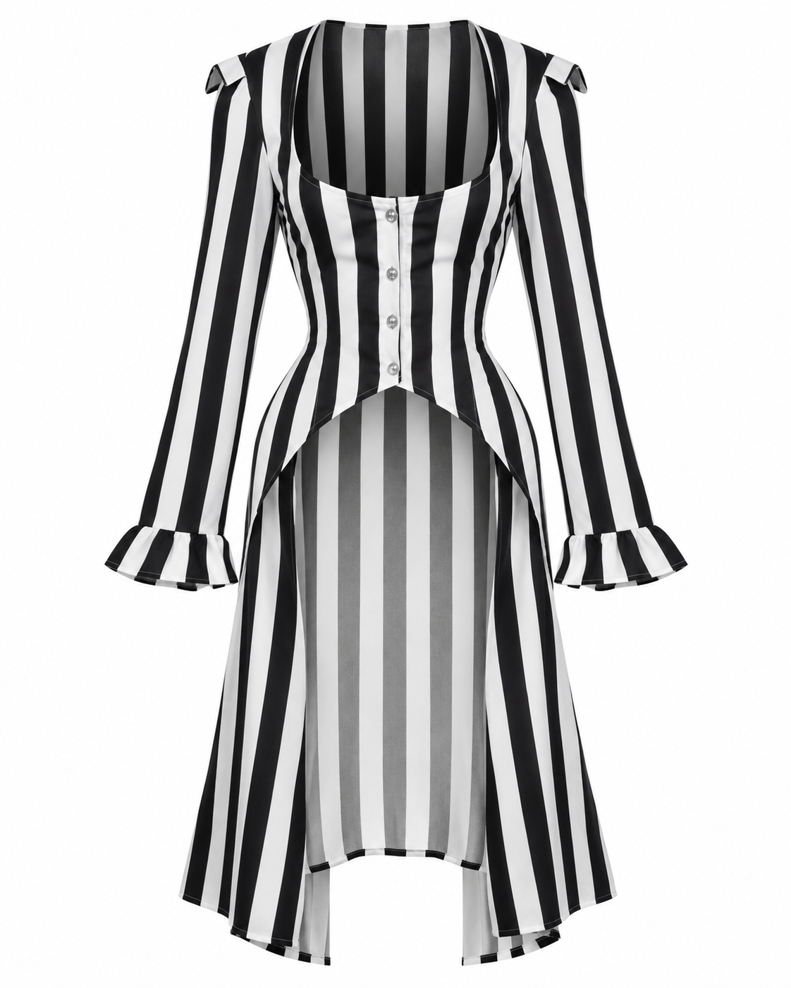 The Striped Renegade | Victorian Corset Tailcoat Jacket