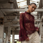 The Forgotten Romance | Victorian Lace Bell Sleeve Blouse