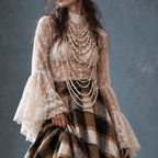 The Forgotten Romance | Victorian Lace Bell Sleeve Blouse