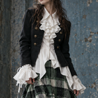 The Rebellious Heiress | Victorian Corset Ruffle Blouse
