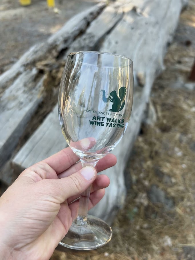 Wine Glass from Art Walk