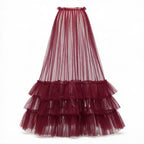 The Eternal Romance | Cascading Ruffle Tulle Maxi Skirt