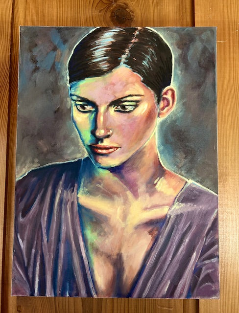 Woman in OIl by Rachael Downing